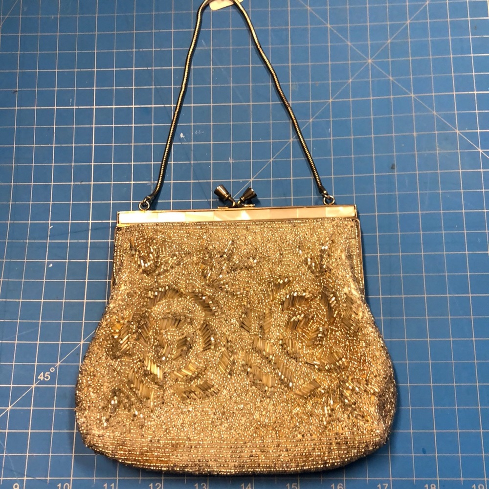 1960s vintage wristlet bag